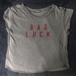 Brandy Melville Bad Luck crop top
